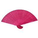 Bamboo Fan Patterned Dragonfly Ajoure Pocket Fan Gift Decoration (D)