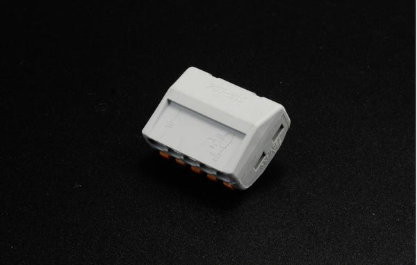 10x SPRING LEVER TERMINAL BLOCK ELECTRIC CABLE WIRE CONNECTOR 5 WAY Gw