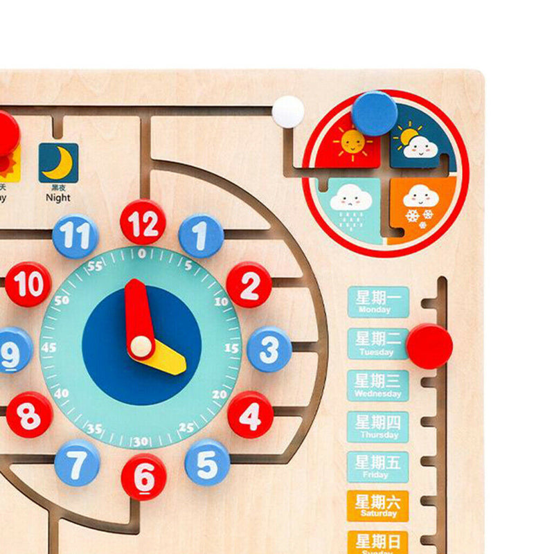 Montessori Toys Kids Educational Toys Wooden Toys Teaching Time Number