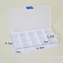 5pcs 15 Girds Clear Plastic Compartment Adjustable Organizer Storage Jewel EPD