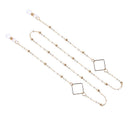 Eye Glasses Sunglasses Beading Chain Holder Lanyard Necklace Strap Square Wo3C