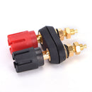 Dual Female Banana Plug Terminal Binding Post for Speaker Amplifier 4MMJC,a