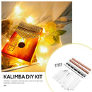 20 Keys Kalimba Thumb Finger Piano DIY Parts with Keys Bridge Screws Kit