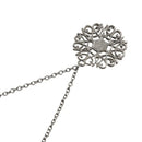 5X(Fashion Women's Hollow Flower Shinning Rhinestone Long Sweater Chain Ne R4X5)