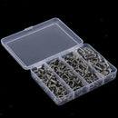 170Pcs High Strength Stainless Steel Double Lure Connectors Oval Split Rings