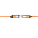3 Pin XLR Male to Female Extension Cord Cable Audio Wire Mic Amplifier Orange