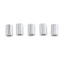 200x Aluminium Crimps Double Barrel Crimp Sleeves Fishing Leader Tube 1mm 1.2mm
