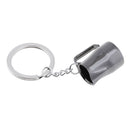 Metal Keychain Ring Coffee Accessories Frothing Jug Design Keyring Gifts