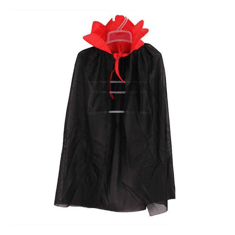 Kids Halloween Costume Theater Prop Death Hoody Cloak Devil Long Tippet Cape Gw