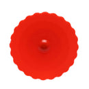 Sunflower Dustproof Reusable Silicone Cup Lid Insulation Cup Cover (Red) A