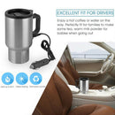 Stainless Steel Car Mug Auto Travel Heating Cup Heated 12V 500ml Coffee Warm Tea