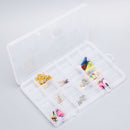 24 Slots Transparent Rectangle Beads Earrings Jewelry Storage Box Case Organi Nw