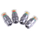 4X detecting pressure indicator tire monitor car alarm visible caps KQB Bj