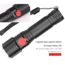 Telescopic Zoom 1000lm USB Waterproof Flashlights T6 LED Hiking Flashlight