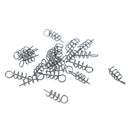 20Pcs Fishing lures fixed hook pin latch needle soft worms fishing bait spri ME