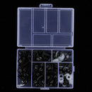 158Pcs Motorcycle Metal Complete Fairing Bolt Kit Bodywork Screws Nuts - Black