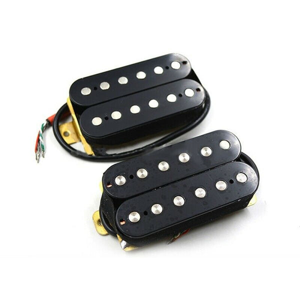 Guitar Black Double Coil Pickups 50Mm Neck 52Mm Bridge Sq Electric Guitar P
