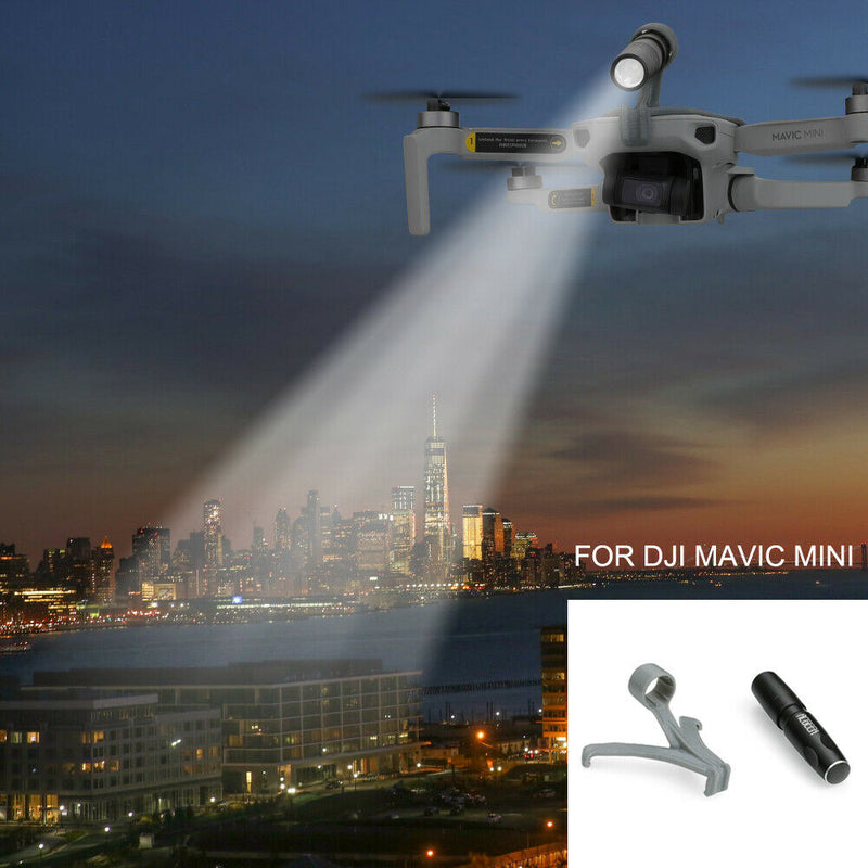 LED Light Night Flight Searchlight Adjustable Flashlight Bracket for Mavic Mini