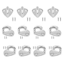 12 Sets Stainless Steel Clothing Hook Wall Mounted Coat Hook for Boat Yacht