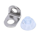 Glass Shelf Right Angle Suction Cup Fixing Support Clip Bracket 30 Pcs X8N2