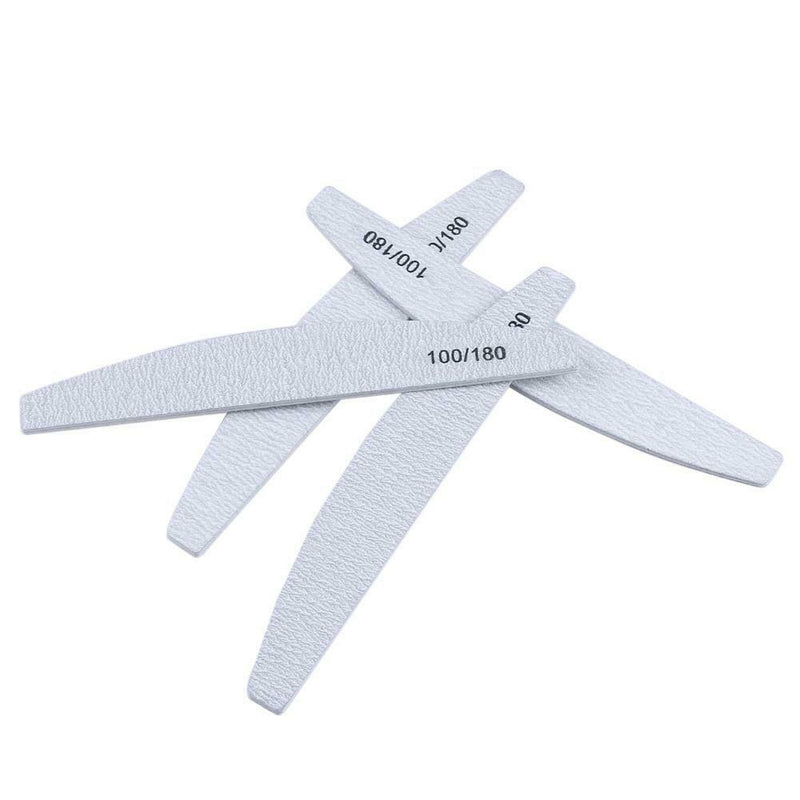 10pcs Arch Shape Nail Files Buffing Polish Pro Manicure Nail Art Tools A