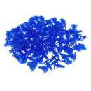 100 Pieces Car 7.8mm Door Trim Panel Blue Plastic Rivet Pin Clip Fastener