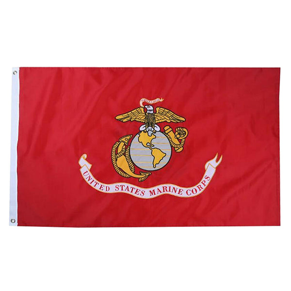 Thicken US Marine Corps Flags 2ply 3x5 feet Outdoor Anti-UV w/ Brass Buckle