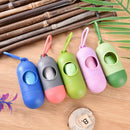 Dispenser For Pet Dog Cat Poop Scoop Waste Bags Roll Holder with Bags Clean ULJ