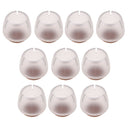 20 Pieces For Round 12-16mm Chair Leg Caps Furniture Feet Protectors Clear