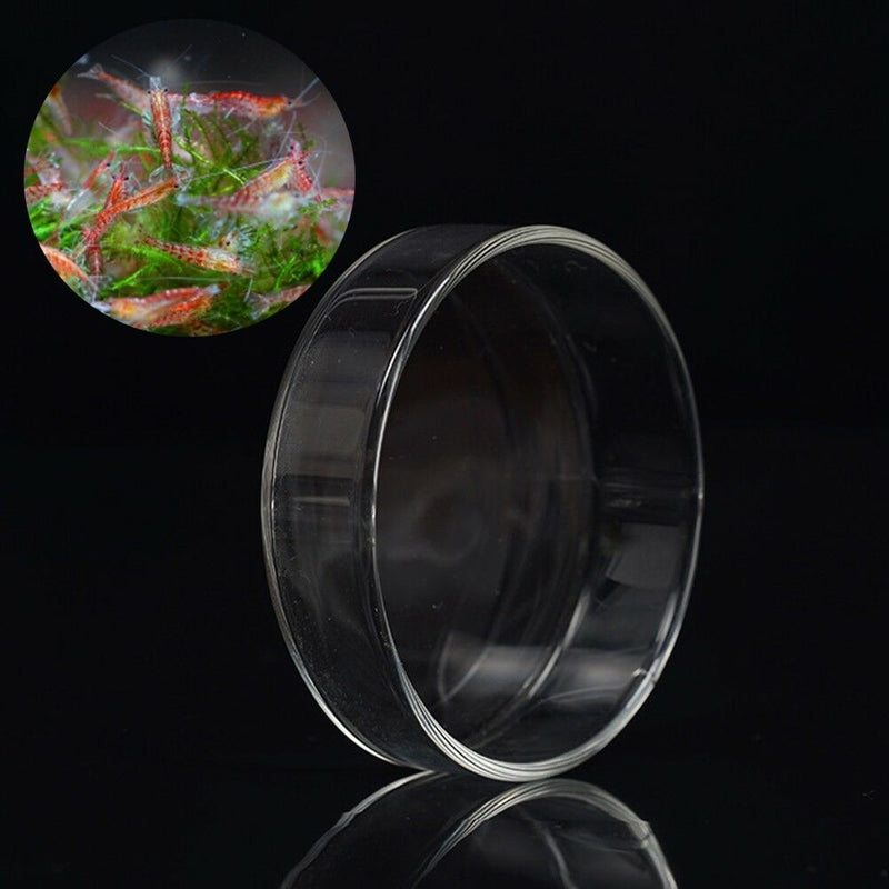 65mm Portable Aquarium Fish Tank Clear Acrylic Shrimp Feeding Dish Feeder