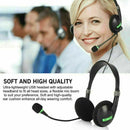 3.5mm Wired Over-Ear Headphone Stereo Headset with Mic for PC Laptop Computer