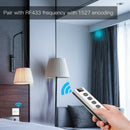 9CH RF433 Remote Control for WiFi Curtain Switch RF Roller Blinds Module A