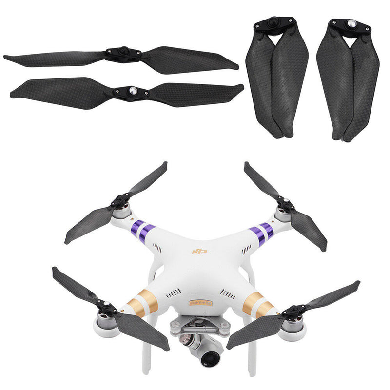 4x Carbon Fiber 9455 Foldable Low Noise Propellers For DJI Phantom 3 Pro/Adv/SE