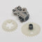 2 Sets Oil Pump Gasket Worm Gear Spur Wheel Fits for Stihl 038 048 380 381 Lawn