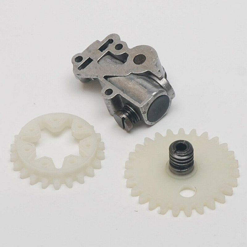 2 Sets Oil Pump Gasket Worm Gear Spur Wheel Fits for Stihl 038 048 380 381 Lawn