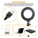 LED Selfie Ring Light Dimmable Camera Phone Video Photo Lighting w/ Tripod