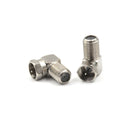 5PCS 90 Degree F Male Female Connector Adapter Coaxial Cable RG6 RG59  LJ