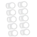 10 Pieces Pacifier Clip Set Silicone Baby Clip Dummy Pacifier Holder