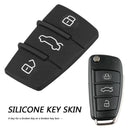 3-Button Replacement Key Fob Case Rubber Pad for Audio A1 S1 A3 S3 A6 RS6 A