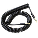 3.5mm Male to Male M/M Audio Stereo Aux Spring Cable Converter