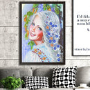 5D DIY Special Shaped Diamond Painting Beauty Cross Stitch Mosaic Kit Decor