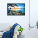 5D DIY Full Drill Diamond Painting Seaside View Cross Stitch Embroidery Kit