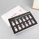 12 Colors Bottled Dip Glass Pen Ink With 1Pc Fountain Dip Writing Signature Pen