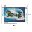 5D DIY Full Drill Diamond Painting Dog Cross Stitch Embroidery Mosaic Kit