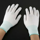 1 Pair ESD PC Computer Working Anti-skid Anti Skid Anti-static White Gloves