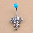 New Elephant Navel Belly Button Rings Steel Belly Bars Piercing Body Jewe JR