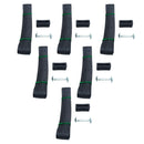 6Pcs Heavy PVC Duty Shrub Tree Ties Straps Adjustable Lock Support Bands Plants