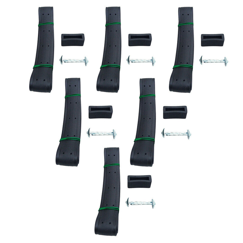 6Pcs Heavy PVC Duty Shrub Tree Ties Straps Adjustable Lock Support Bands Plants
