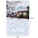 Xmas Theme Photography Art Cloth Backdrop Wall Studio Prop Family Decor (F)