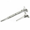 2set T316 Stainless Steel Deck Toggle Tensioner Set For 3/16 Cable Railing  K1Y7